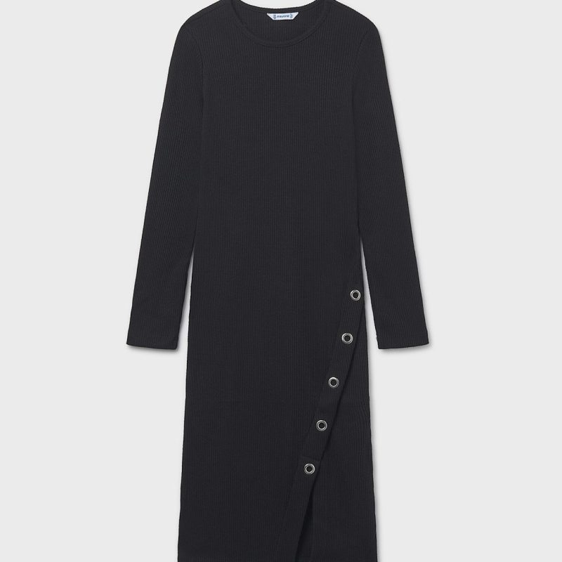 VESTITO MIDI A COSTINE