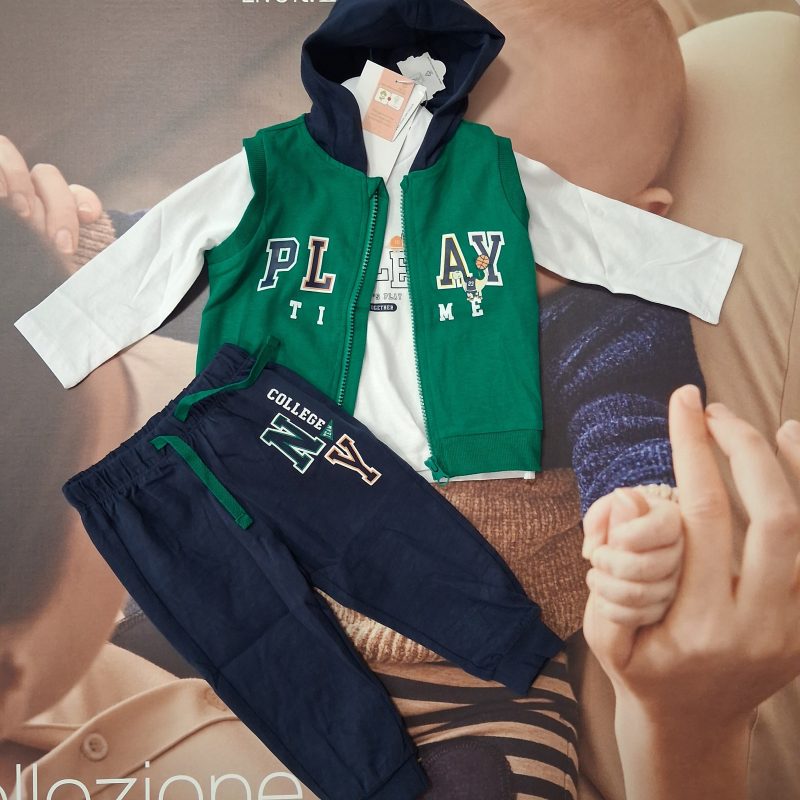 COMPLETO 3PZ GILET-T.SHIRT-PANTALONE