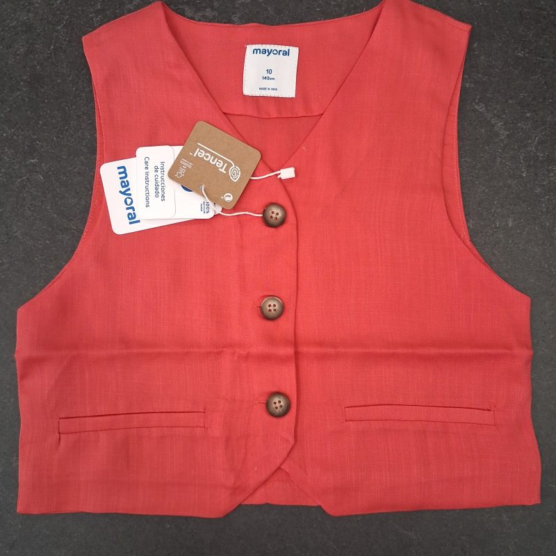 gilet bottoni stile lino